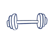 Icona manubrio: sport e strutture