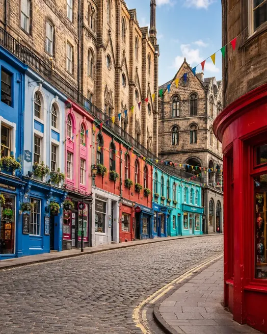 Il castello di Edimburgo in Scozia