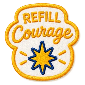 Patch ricamata Refill Courage
